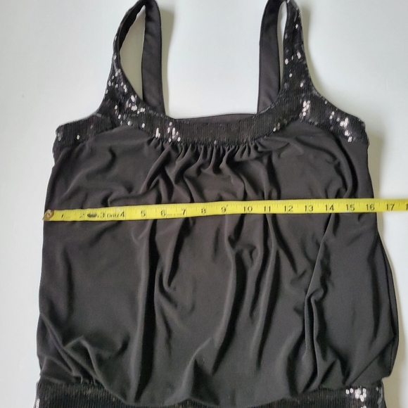 Adrianna Papell Boutique Black Sleeveless Sequin Dress - Picture 6 of 9